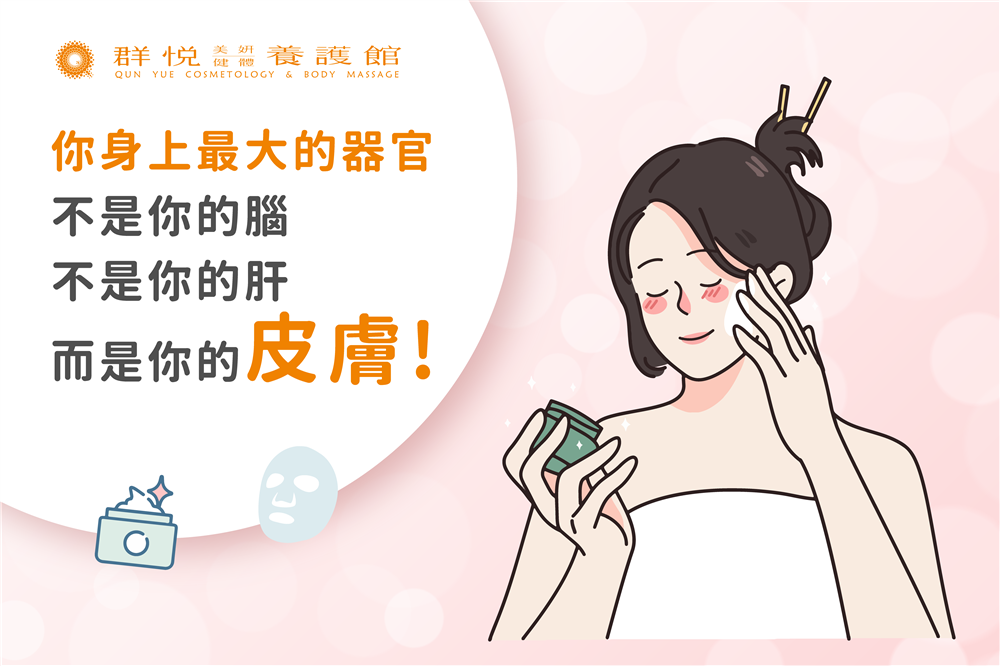 你知道人體最大的器官是甚麼嗎? 不是大腦、不是肝臟，而是皮膚！