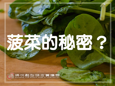 頭髮掉不停？菠菜能吃回豐盈秀髮～